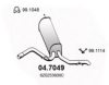 ASSO 04.7049 End Silencer
